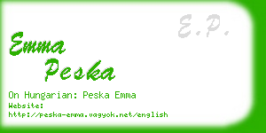 emma peska business card